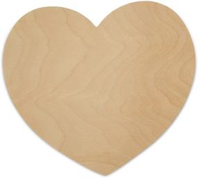 img 4 attached to Wooden Heart Cutouts: 3 Unfinished Unpainted Shapes for Valentine's Crafts ❤️ and DIY Projects - 8.5 x 8 x 1/8 Inch by Woodpeckers
