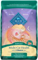 🐱 blue buffalo multi-cat natural adult dry cat food, chicken and turkey, 15 lbs. logo