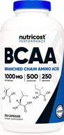 💪 капсулы nutricost bcaa 2:1:1 500 мг, 500 капсул - высокая эффективность: l-льнцин, l-изолецин и l-валин на капсулу логотип