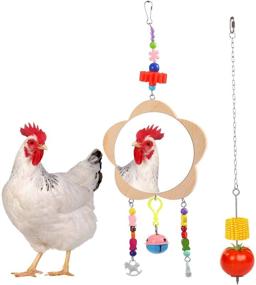 img 4 attached to QBLEEV Chicken Toys，Stainless Vegetable Cocks，Large