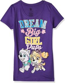 img 4 attached to 👧 Paw Patrol Toddler Sleeve Violet Girls' Clothing: Adorable and Stylish Apparel for Your Little One