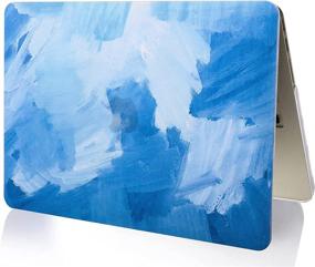 img 1 attached to 🔵 KECC Laptop Case for MacBook Pro 13" (2021/2020/2019/2018/2017/2016) - Blue Water Paint Hard Shell Cover