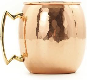 img 4 attached to 🍺 Handcrafted Old Dutch Hammered Copper Mug with Nickel Lining