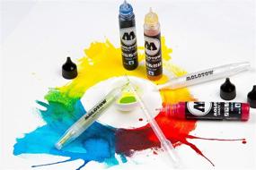 img 1 attached to Набор чернил Molotow GRAFX Aqua Ink: 30 мл бутылка циан - высокое качество и универсальность