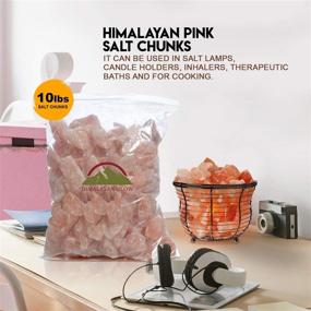 img 1 attached to 🏔️ HIMALAYAN GLOW 5520 Authentic 10 Pound Bag of Himalayan Pink Salt Chunks