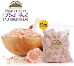 img 2 attached to 🏔️ HIMALAYAN GLOW 5520 Authentic 10 Pound Bag of Himalayan Pink Salt Chunks