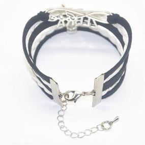 img 1 attached to HHHbeauty Bracelet Jewelry Leather Infinity