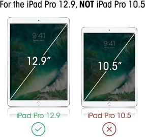 img 2 attached to 🔒 Премиумное защитное стекло для экрана amFilm для iPad Pro 12.9 (2015, 2017) - Великолепная защита дисплея.