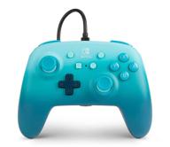 🎮 enhanced wired controller for nintendo switch - aquatic fantasy - blue gamepad logo