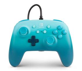 img 4 attached to 🎮 Enhanced Wired Controller for Nintendo Switch - Aquatic Fantasy - Blue Gamepad