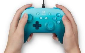 img 2 attached to 🎮 Enhanced Wired Controller for Nintendo Switch - Aquatic Fantasy - Blue Gamepad