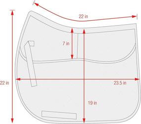 img 1 attached to ECP Cotton Correction Dressage Pad