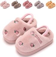 finleoo toddler slippers fluffy slipper boys' shoes in slippers logo