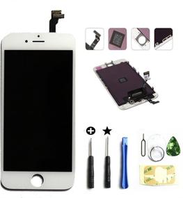 img 4 attached to 📱 Screen Replacement LCD Digitizer Assembly Touchscreen Front Glass White for iPhone 6 (4.7 Inch) A1549 A1586 A1589