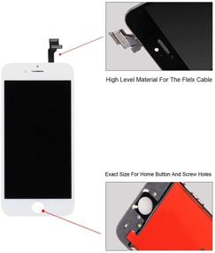 img 3 attached to 📱 Screen Replacement LCD Digitizer Assembly Touchscreen Front Glass White for iPhone 6 (4.7 Inch) A1549 A1586 A1589