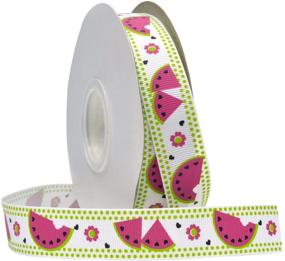 img 1 attached to Morex Ribbon Watermelon Grosgrain 25 Yard