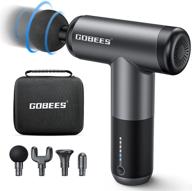 gobees massage gun: powerful deep tissue percussion massager for athletes - portable & quiet muscle therapy gun with long-lasting brushless motor logo