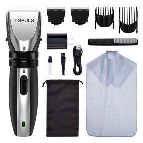 img 4 attached to 💇 Professional Men's Hair Clippers - Electric Hair Trimmer with Haircut Kit, Precision Hair Cutting Kit for Barbers, Rechargeable Hair Clippers for Hair Cutting with Extra Blade