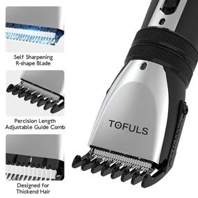 img 1 attached to 💇 Professional Men's Hair Clippers - Electric Hair Trimmer with Haircut Kit, Precision Hair Cutting Kit for Barbers, Rechargeable Hair Clippers for Hair Cutting with Extra Blade