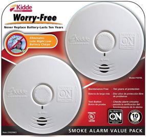 img 1 attached to 🔥 2-Pack Kidde Worry-Free Smoke Alarm