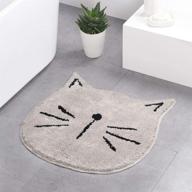 🐱 прелестные микрофибровые коврики для ванной детей - высоко впитывающий коврик для входной двери в форме кошки логотип