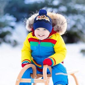 img 3 attached to Сохраните тепло малышей с набором зимней шапки Nickelodeon для мальчиков - 🧒 Шапка и варежки Paw Patrol с Маршаллом, Чейзом и Рэбблом для детей возрастом от 2 до 4 лет.