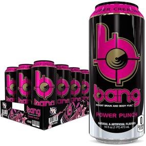 img 4 attached to Bang Power Punch Energy Drink - 0 Calories, Sugar-Free with Super Creatine - 16 Fl Oz (Pack of 12)