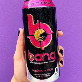 img 1 attached to Bang Power Punch Energy Drink - 0 Calories, Sugar-Free with Super Creatine - 16 Fl Oz (Pack of 12)