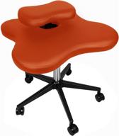 🧘 revitalizing orange cross-legged kneeling chair: ideal for yoga enthusiasts, fitness devotees, and aiding back or leg discomfort logo