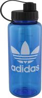 🌊 adidas originals national 1l plastic water bottle (32oz), blue bird/white, one size logo