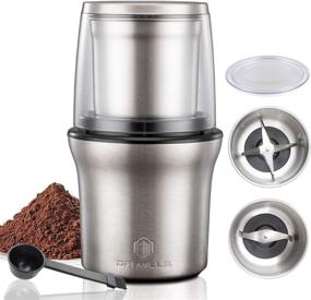 img 4 attached to DR MILLS DM-7412M Electric Spice and Coffee Grinder with Chopper, Detachable Cup, Dishwasher Safe, Blade & Cup Crafted from SUS304 Stainless Steel