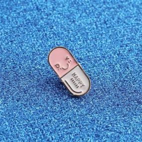 img 3 attached to 🩺 WUSUANED Capsule Shape Brooch Button Badge: A Charming Enamel Gift for Nurses, Pharmacists, and Doctors