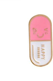 img 4 attached to 🩺 WUSUANED Capsule Shape Brooch Button Badge: A Charming Enamel Gift for Nurses, Pharmacists, and Doctors