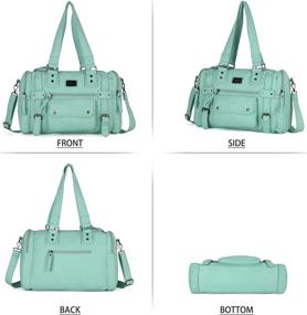 img 2 attached to 👜 Стильные и функциональные кожаные сумки Angelkiss DV16329 для женщин: коллекция сумок и кошельков