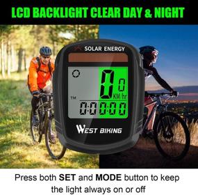 img 1 attached to 🚲 ICOCOPRO Bike Computer: Solar-Powered Speedometer & Odometer with Wireless Connectivity, Waterproof LCD Backlight, Automatic Wake-up, and Multi-Functions