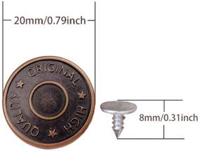 img 2 attached to Upgrade Your Jeans with G-Sunny 12 Sets 20mm Metal Replacement Buttons