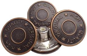 img 3 attached to Upgrade Your Jeans with G-Sunny 12 Sets 20mm Metal Replacement Buttons