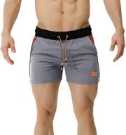 🩳 brokig men's athletic shorts - 5" gym bodybuilding, running, and workout shorts with lightweight design, elastic waistband, and convenient pockets logo