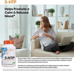 img 1 attached to Optimize Sleep & Mood Health with Doctor's Best 5-HTP – Non-GMO, Vegan, Gluten-Free, Soy-Free, 100mg