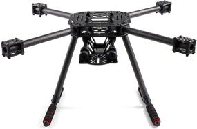 img 4 attached to 🚁 Enhanced FPVKing 500-X4 Carbon Fiber Quadcopter Frame Kit - S500 SK500 F450 Upgrade with Sturdy Fixed Landing Gear