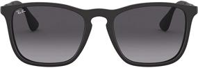 img 4 attached to Stylish Ray Ban Unisex RB4187 Sunglasses with Rubber Frame: A Cool Blend of Fashion and Function