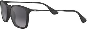 img 2 attached to Stylish Ray Ban Unisex RB4187 Sunglasses with Rubber Frame: A Cool Blend of Fashion and Function
