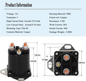 img 3 attached to 🔌 YIXIN Heavy Duty Starter Solenoid Relay for Cub Cadet & MTD 12V 3 Terminals Lwan Tractor, Snowblower - Compatible with 725-3001 & 925-3001