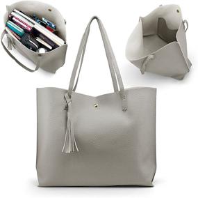 img 3 attached to OCT17 Women Large Tote Bag Women's Handbags & Wallets for Totes