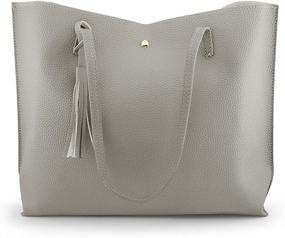 img 4 attached to OCT17 Women Large Tote Bag Women's Handbags & Wallets for Totes