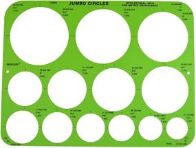 img 4 attached to 🔍 Улучшите точность с геометрическим шаблоном Westcott Jumbo Circles - 8-3/4 x 11-1/2 дюйма