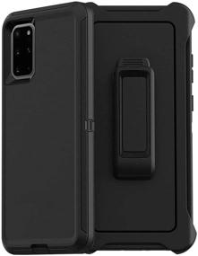 img 4 attached to 📱 Premium Defender Case with Belt Clip Holster for Galaxy S21 Ultra 5G SCREENLESS Edition - Black, 6.8 Inch