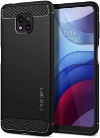 img 4 attached to 📱 Spigen Rugged Armor Moto G Power (2021) Case - Matte Black [Not Compatible with Moto G Power (2020)]