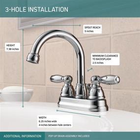 img 3 attached to 💧 Enhanced Peerless Claymore 2-Handle Centerset P299685LF Faucet