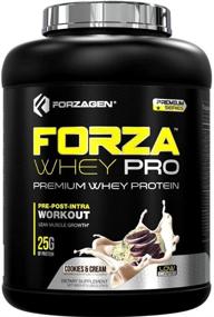 img 4 attached to 🍪 Forzagen Whey Protein Powder - Low Carb Protein Shakes with 25g of Protein, No Added Sugar - Best Tasting Protein Powder, Mass Gainer & Weight Gainer (5Lbs, Cookies & Cream)